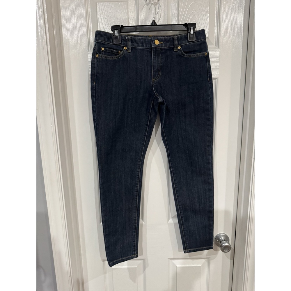 Michael Kors Jeans Womens Blue Izzy Skinny Jeans Size 6P (28x28)
